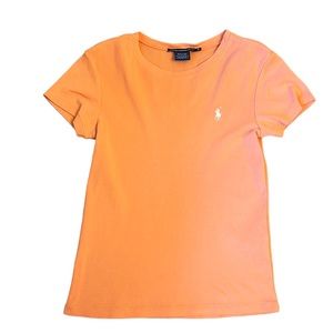 Ralph Lauren Sport Orange Cotton Shortsleeved Tee Women’s Size Medium